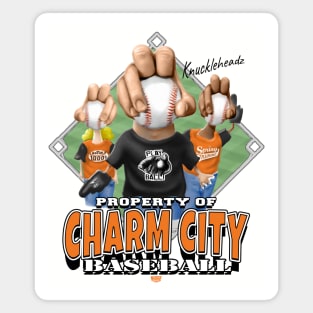 Knucklehead for Charm City Baseball Magnet